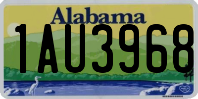 AL license plate 1AU3968