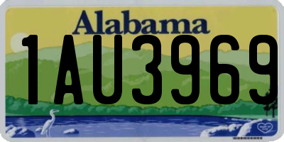 AL license plate 1AU3969