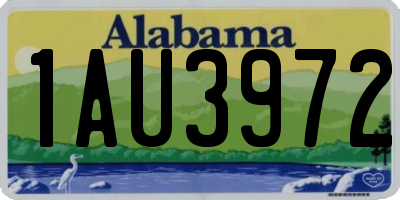 AL license plate 1AU3972