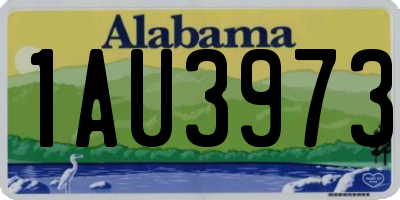 AL license plate 1AU3973