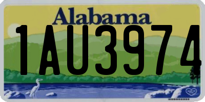 AL license plate 1AU3974