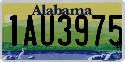 AL license plate 1AU3975