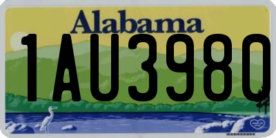 AL license plate 1AU3980