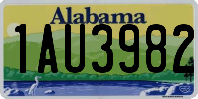 AL license plate 1AU3982