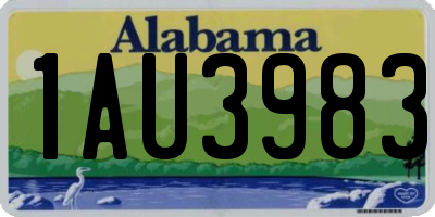AL license plate 1AU3983