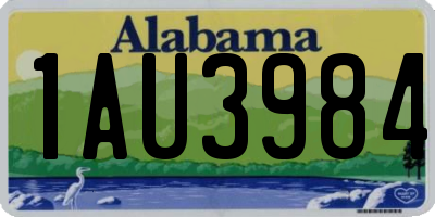 AL license plate 1AU3984