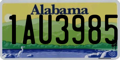 AL license plate 1AU3985
