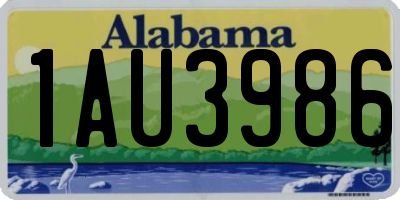 AL license plate 1AU3986