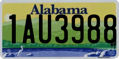 AL license plate 1AU3988
