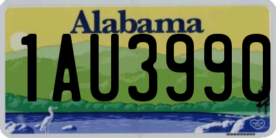 AL license plate 1AU3990