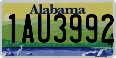 AL license plate 1AU3992