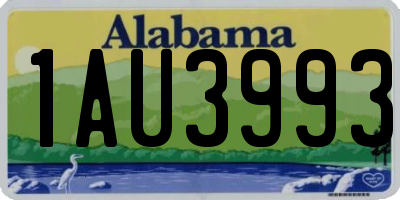 AL license plate 1AU3993