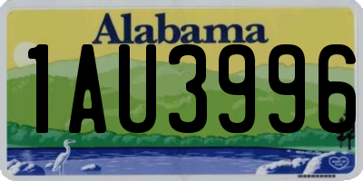 AL license plate 1AU3996