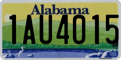 AL license plate 1AU4015