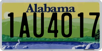 AL license plate 1AU4017