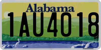AL license plate 1AU4018
