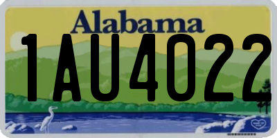 AL license plate 1AU4022