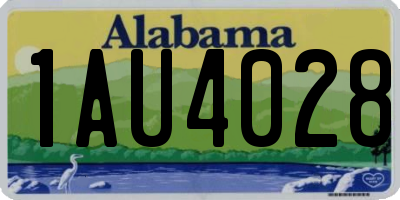 AL license plate 1AU4028