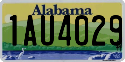AL license plate 1AU4029
