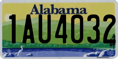 AL license plate 1AU4032