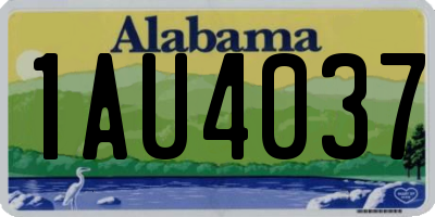 AL license plate 1AU4037
