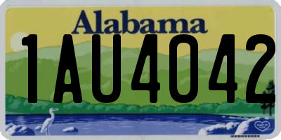 AL license plate 1AU4042