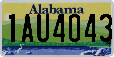 AL license plate 1AU4043