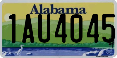 AL license plate 1AU4045