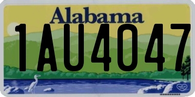 AL license plate 1AU4047