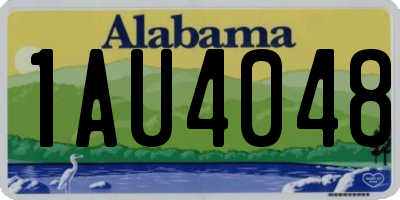AL license plate 1AU4048