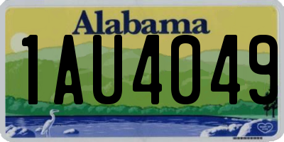 AL license plate 1AU4049