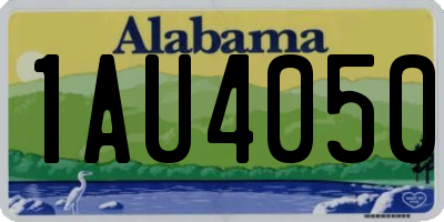 AL license plate 1AU4050