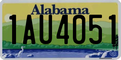 AL license plate 1AU4051