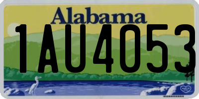 AL license plate 1AU4053