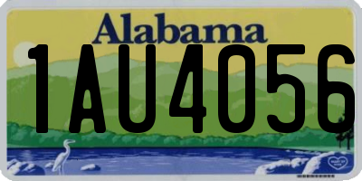 AL license plate 1AU4056