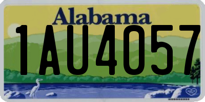 AL license plate 1AU4057