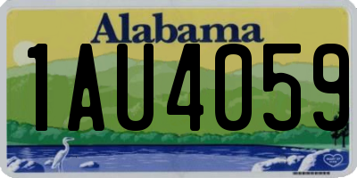 AL license plate 1AU4059