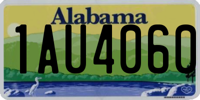 AL license plate 1AU4060