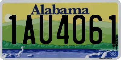 AL license plate 1AU4061