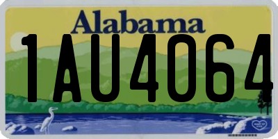 AL license plate 1AU4064