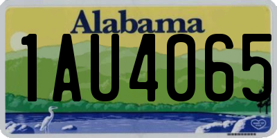 AL license plate 1AU4065