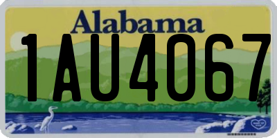 AL license plate 1AU4067