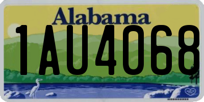 AL license plate 1AU4068