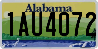 AL license plate 1AU4072