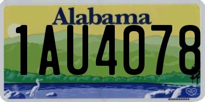 AL license plate 1AU4078