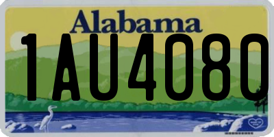 AL license plate 1AU4080