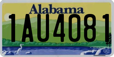 AL license plate 1AU4081