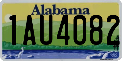 AL license plate 1AU4082