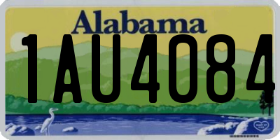 AL license plate 1AU4084