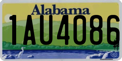 AL license plate 1AU4086